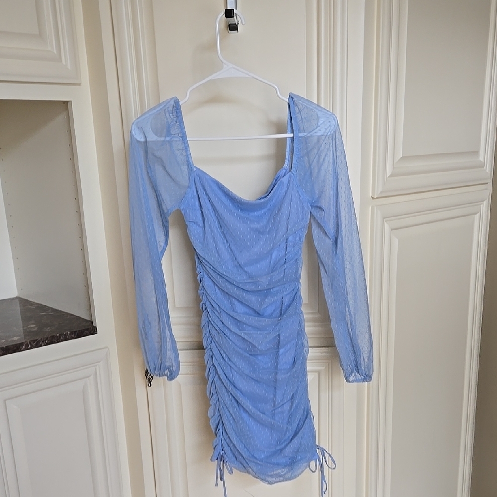Jump Sky Blue Long Sleeve Dress